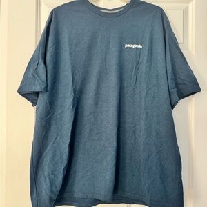Patagonia Men's Blue Crew Neck T-Shirt